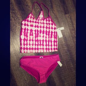3/$22 - NWT Old Navy Pink Tie Dye Tankini